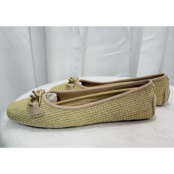 Donald Pliner Women's Raya Woven Ballet Flat Beige Size 10 - Picture 5 of 12
